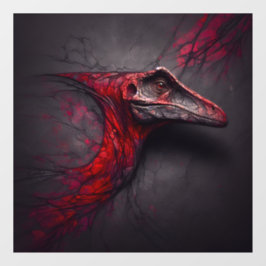 Crimson Fossil opgegraven raam klampen Raamsticker