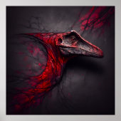 Crimson Fossil Unearthed - AI Genius Poster (Voorkant)