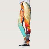 Crimson Fox Scene Design Leggings (Links)