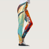Crimson Fox Scene Design Leggings (Rechts)