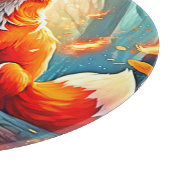 Crimson Fox Scene Design Snijplank (Hoek)