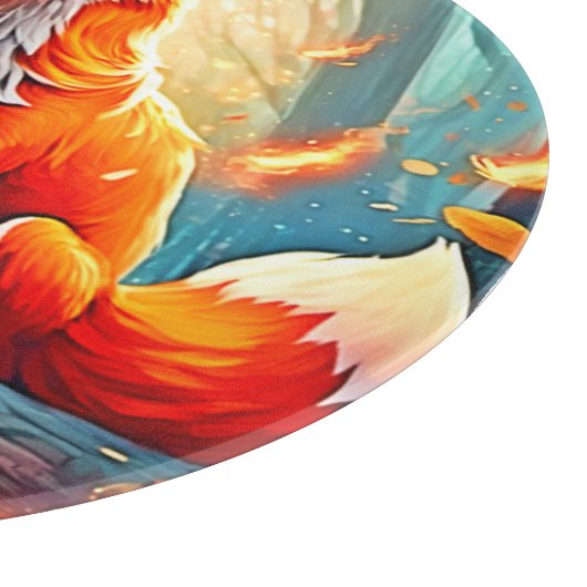 Crimson Fox Scene Design Snijplank (Hoek)