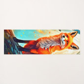 Crimson Fox Scene Design Yogamat (Achterkant (horizontaal))
