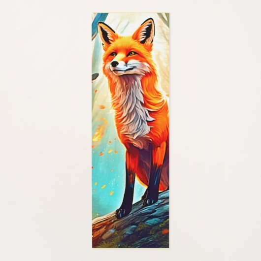 Crimson Fox Scene Design Yogamat (Voorkant)