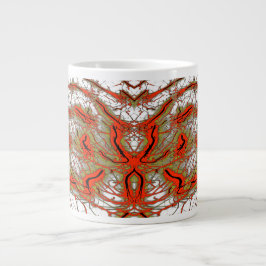 Crimson Fractalcore Jumbo Mug Grote Koffiekop