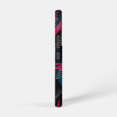 Crimson fractuur Abstracte rode energiedelen Samsung Galaxy Hoesje (Rechterkant)