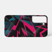 Crimson fractuur Abstracte rode energiedelen Samsung Galaxy Hoesje (Achterkant horizontaal)