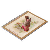 Crimson Fronted Finch Notitieboek (Linkerzijde)