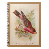Crimson Fronted Finch Notitieboek (Voorkant)