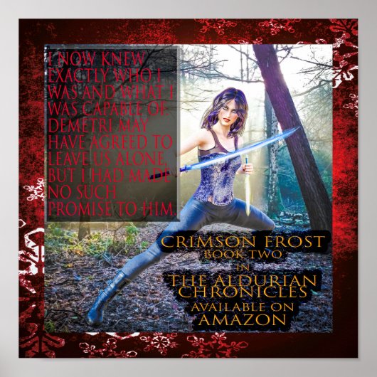 Crimson Frost Poster Semi-Gloss (Voorkant)