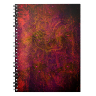 "Crimson Galaxy" Abstract Notitieboek