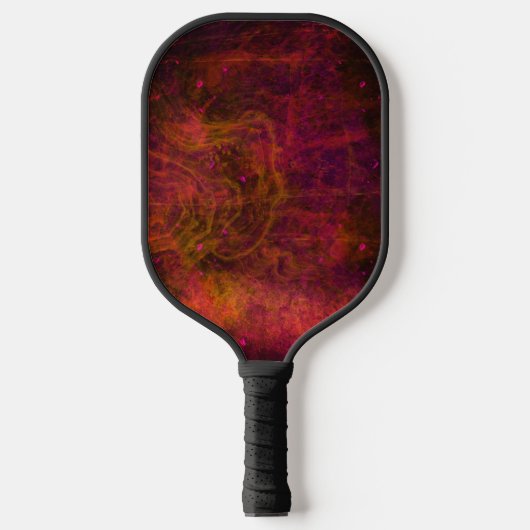 "Crimson Galaxy" Abstracte Pickleball Paddle (Voorkant)
