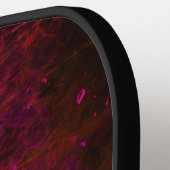 "Crimson Galaxy" Abstracte Pickleball Paddle (Links Detail)