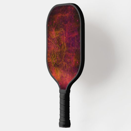 "Crimson Galaxy" Abstracte Pickleball Paddle (Links)