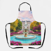 Crimson Garden Delight - Bloemfontein Schort (Voorkant)