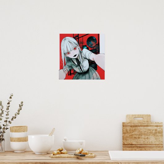 Crimson Gaze Poster (Keuken)