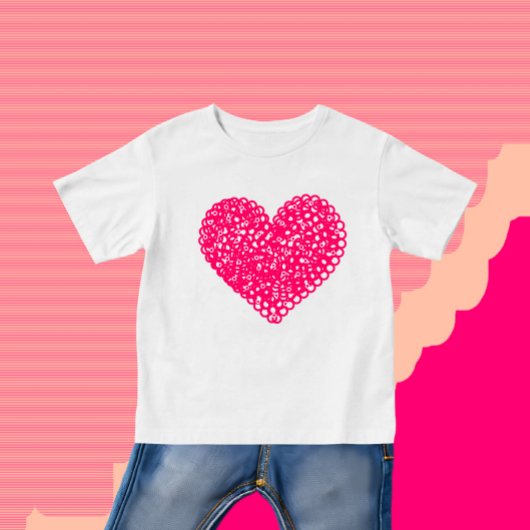 Crimson geïsoleerd hart