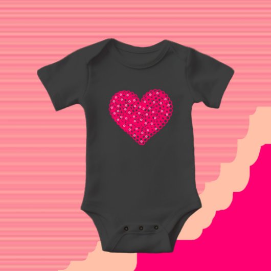 Crimson geïsoleerd hart romper