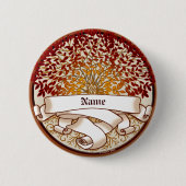 Crimson Genealogy Family Tree Button (Voorkant)