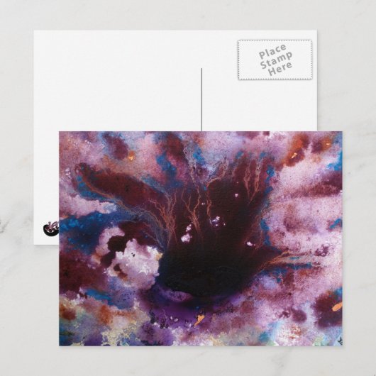 Crimson Gilt Briefkaart (Voorkant / Achterkant)