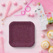 Crimson glitter papieren bordje (Feest)