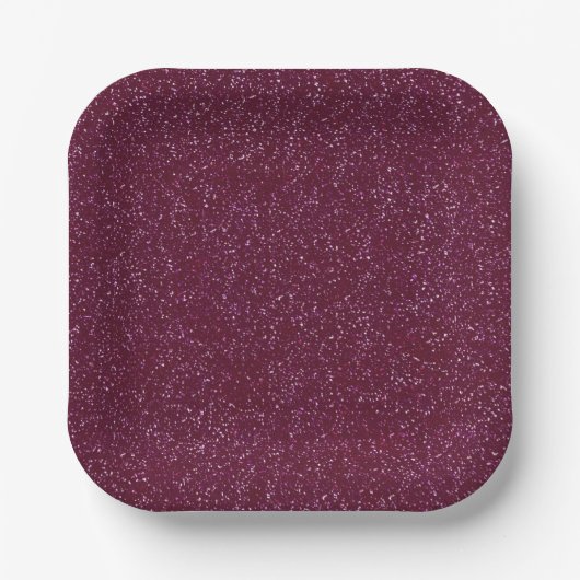 Crimson glitter papieren bordje (Voorkant)