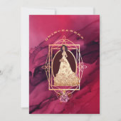 Crimson Glow Quinceañera Tiara Kaart (Voorkant)