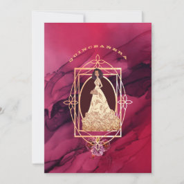 Crimson Glow Quinceañera Tiara Kaart