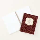 Crimson Gold Damask Daughter of the King Notitieboek (Binnen)