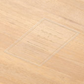 Crimson Gold Eenvoudige bruiloft Acryl Uitnodigingen (Laagn)