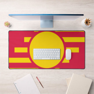 Crimson & Gold Embleem Cirkel Bureau Mat – Aanpass