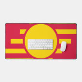 Crimson & Gold Embleem Cirkel Bureau Mat – Aanpass (Keyboard & Muis)