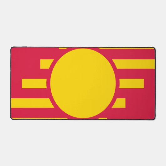 Crimson & Gold Emblem Circle Desk Mat – Customize (Voorkant)