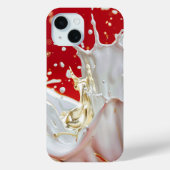 Crimson Gold Splash iPhone Case (Achterkant)