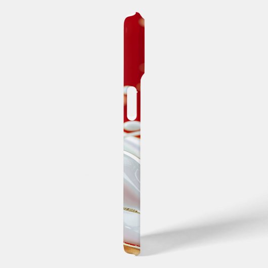 Crimson Gold Splash iPhone Case (Achterkant / Rechts)