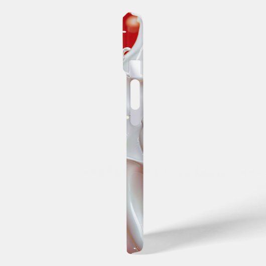 Crimson Gold Splash iPhone Case (Achterkant / Links)