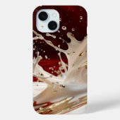 Crimson Gold Splash iPhone Case (Achterkant)