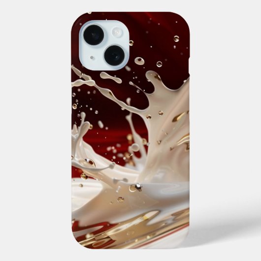 Crimson Gold Splash iPhone Case (Achterkant)