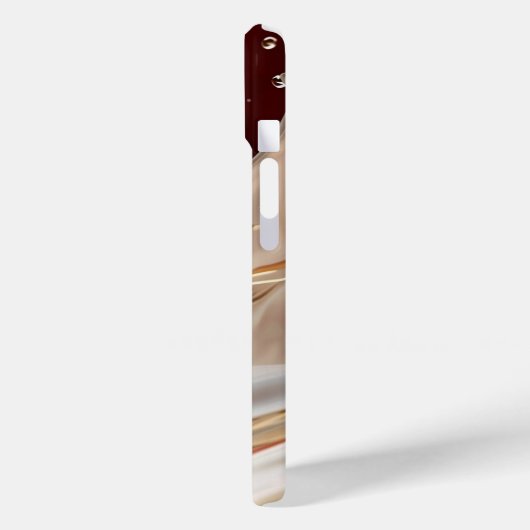 Crimson Gold Splash iPhone Case (Achterkant / Links)