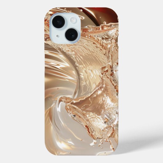 Crimson Gold Splash iPhone Case (Achterkant)