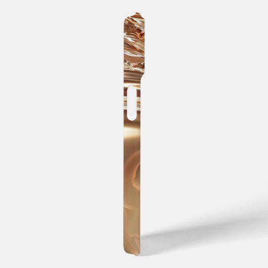 Crimson Gold Splash iPhone Case (Achterkant / Rechts)