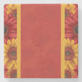 Crimson Gold Stenen Onderzetter (Voorkant)