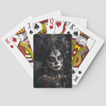 Crimson Gothic Calavera – Zwarte Roos