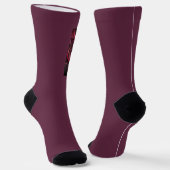 Crimson Gothic Sokken - Crew Sokken (Gebogen)