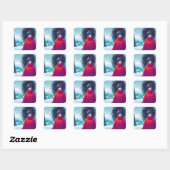 Crimson Grace Vierkante Sticker (Vel)