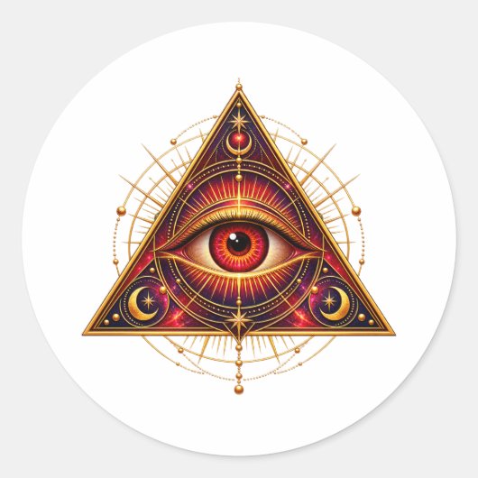 Crimson Guardian Eye Sticker (Voorkant)