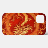 Crimson Guardian: Rode Draak Tattoo Case-Mate iPhone Case (Achterkant (horizontaal))