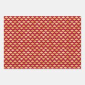 Crimson Harmony: Japans patroon inpakpapier (Voorkant 3)