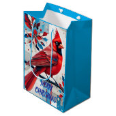 Crimson Harmony Medium Cadeauzakje (Voorkant Gekanteld)