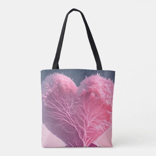 Crimson Hart van de Winter Tote Bag (Achterkant)